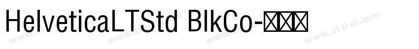 HelveticaLTStd BlkCo字体转换